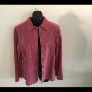 Suede jacket, Rose color Vintage beauty